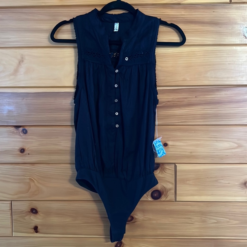 Free People Low Tide Bodysuit - Black